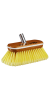 Premium Soft Wash Brush - Synthetic Wood Block W/Bumper (Yellow)