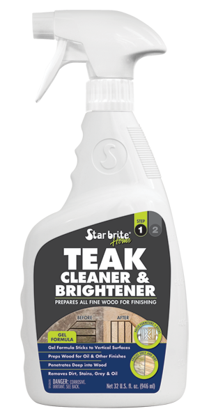 Star brite Home Teak Cleaner & Brightener – Step 1