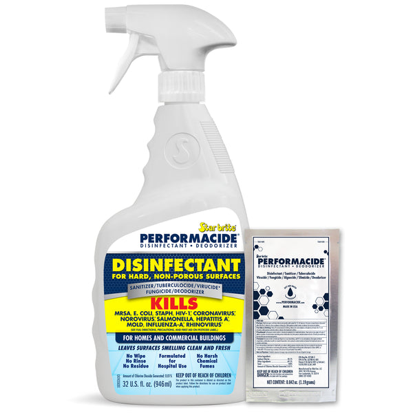 Performacide - Disinfectant for Hard, Non-Porous Surfaces - Star brite Distributing, LLC