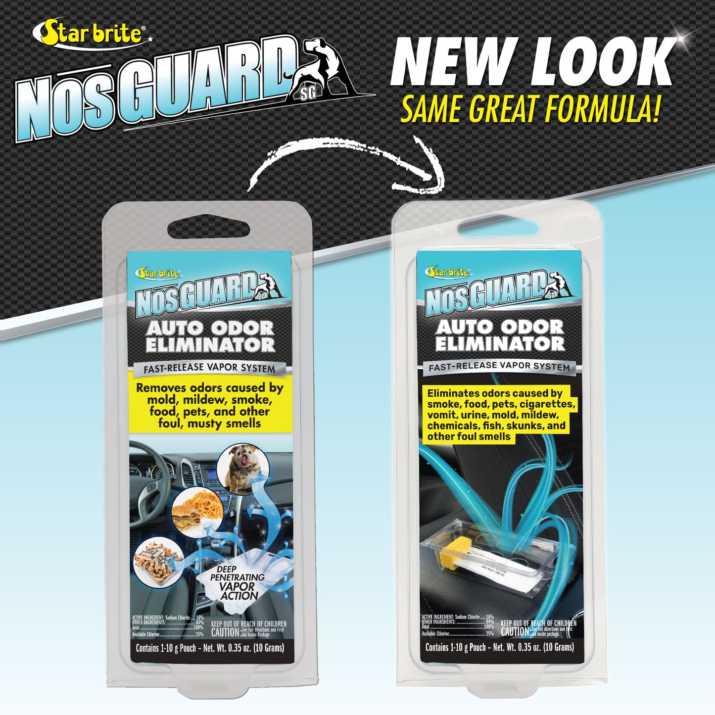 NosGUARD Auto Odor Eliminator - Quick-Action Vapor System