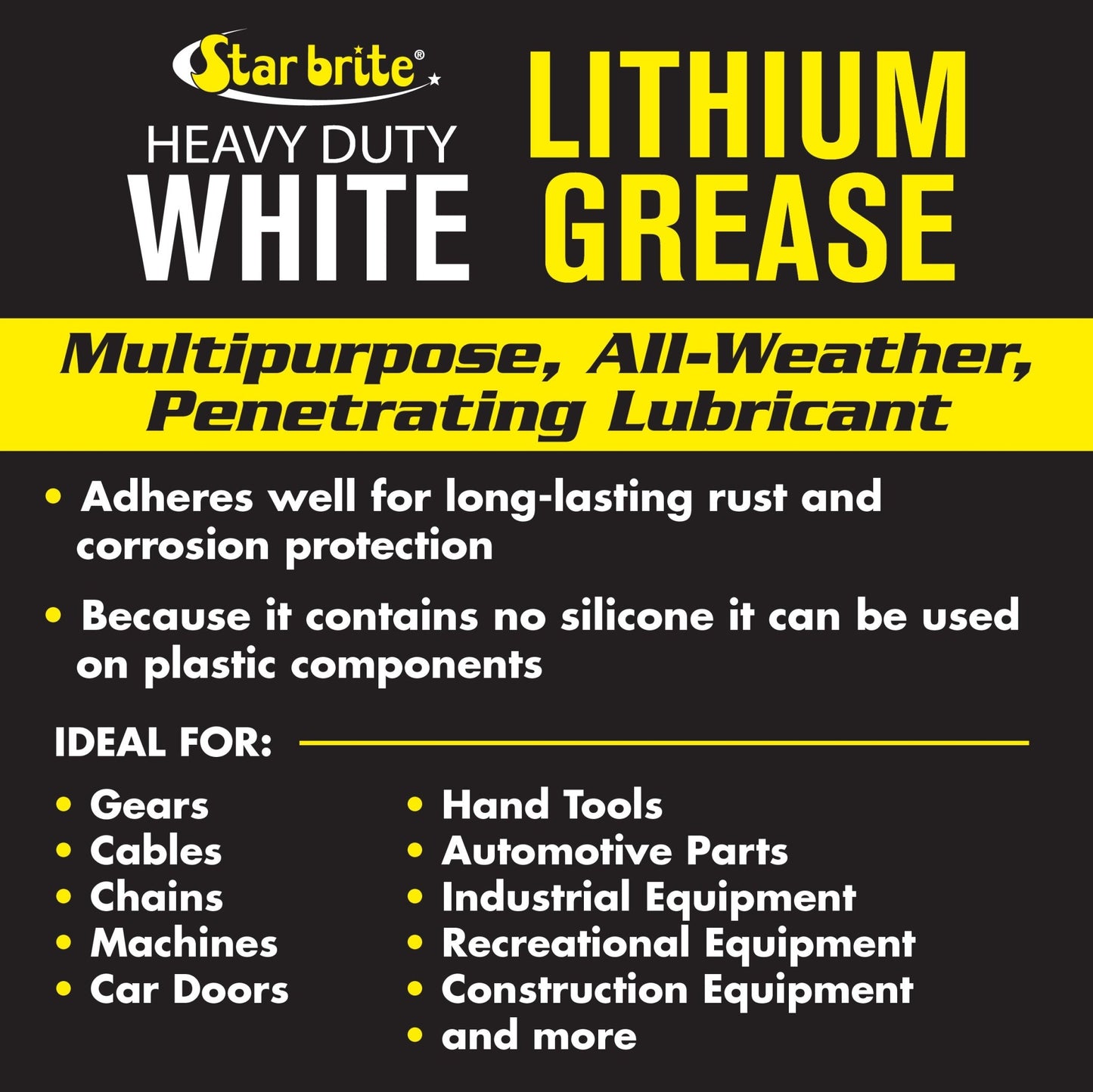 Heavy - Duty White Lithium Grease - Star brite Distributing, LLC