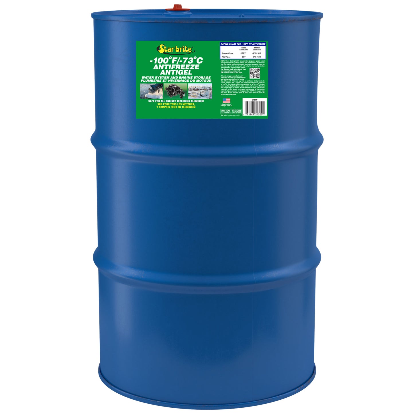 -100°F Antifreeze for RV, Boat & Water System, Non-Toxic PG