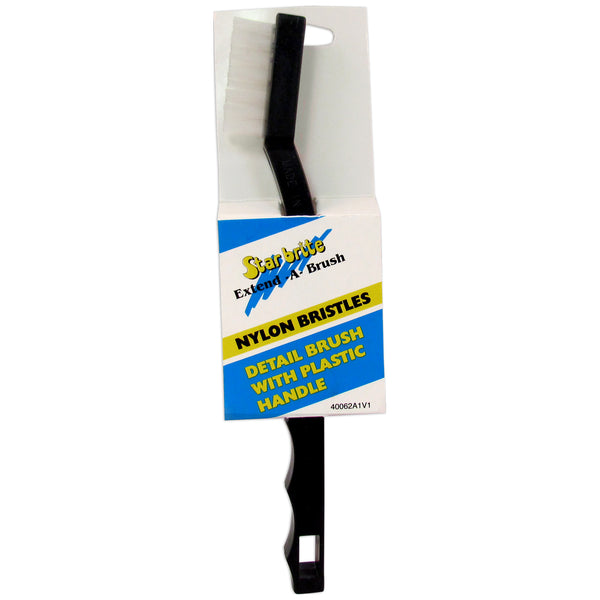 Detail Brush with Plastic Handle & Nylon Bristles - Star brite Distributing, LLC