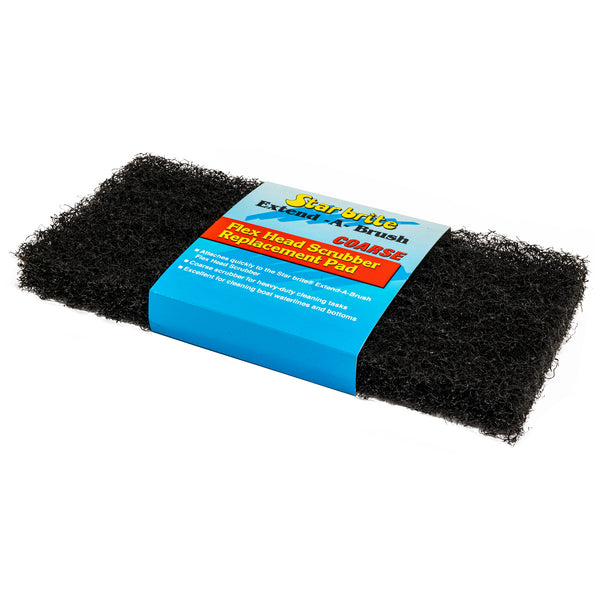 Large Scrub Black Heavy Duty Pad - Coarse Texture - Star brite Distributing, LLC