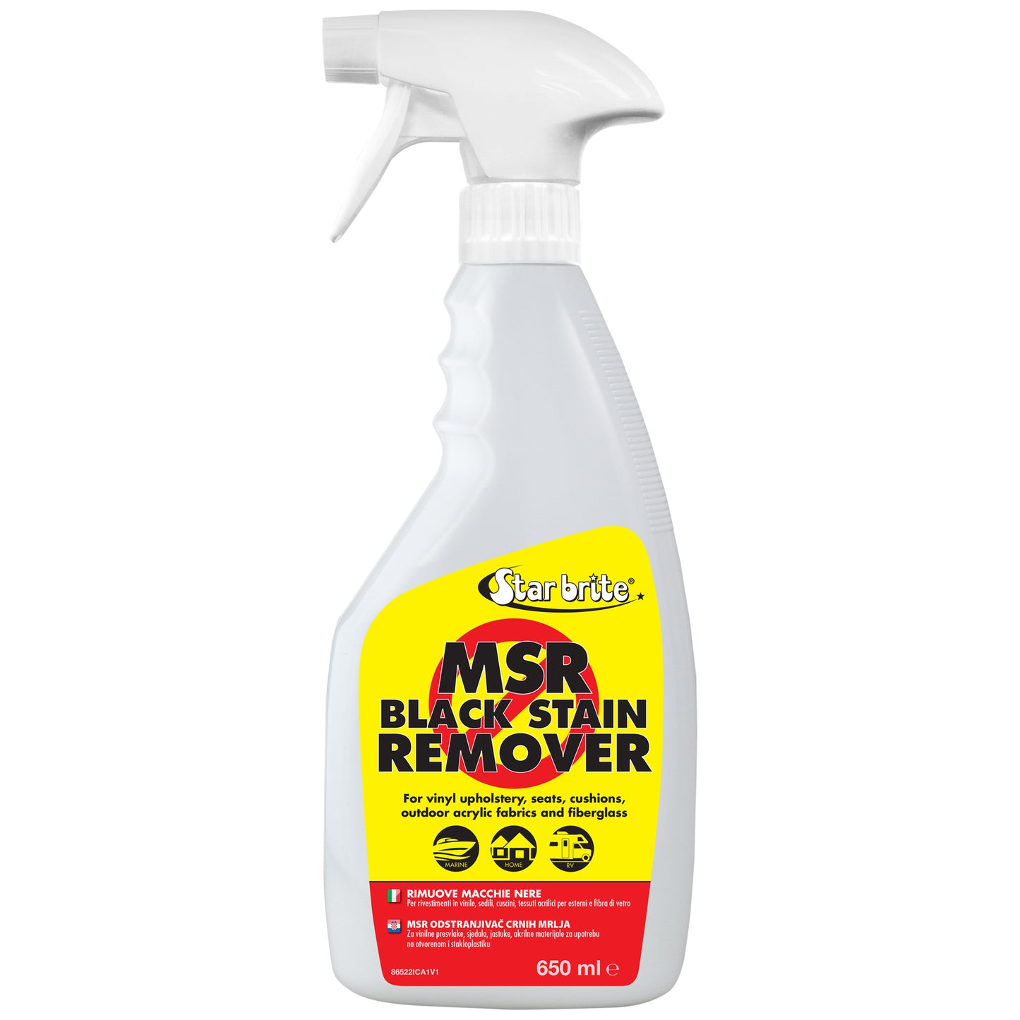 MSR Black Stain Remover – Mold & Mildew Cleaner for Marine Use - Star brite Distributing, LLC