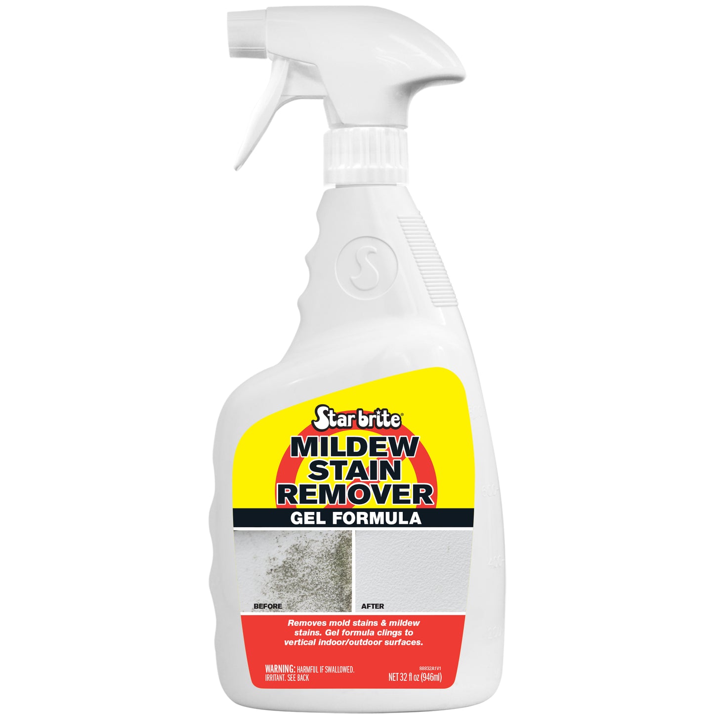 Mildew Stain Remover Gel for Boats, Vinyl & Outdoor Surfaces - Star brite Distributing, LLC