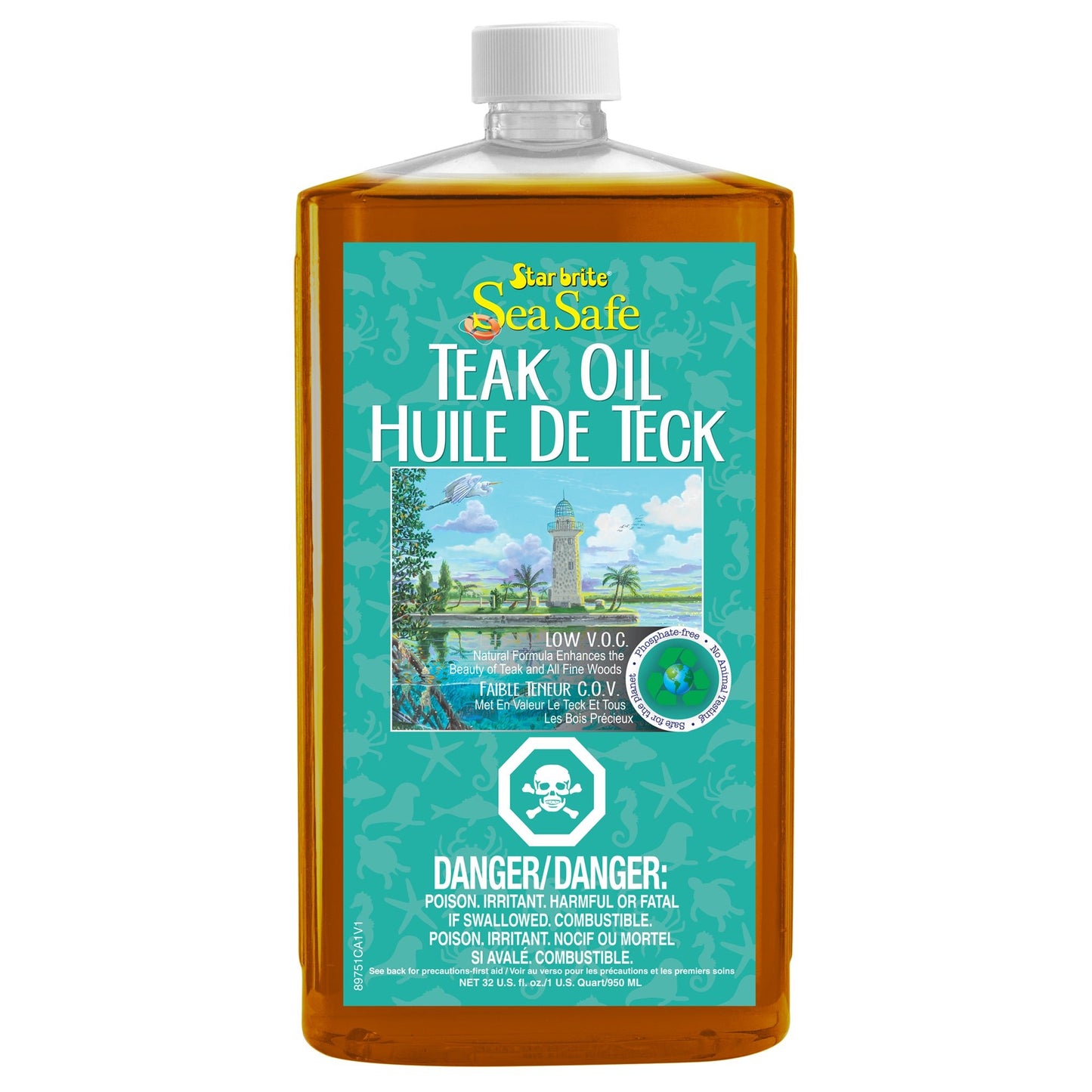 Sea Safe Teak Oil - Low VOC Wood Protector - Star brite Distributing, LLC