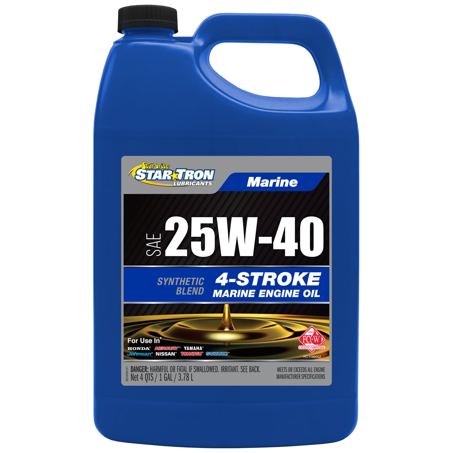 Star Tron 4 - Stroke Marine Engine Oil 25W - 40 - Star brite Distributing, LLC