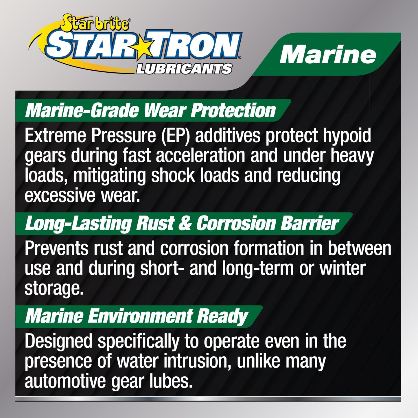 Star Tron SAE 90 Marine Gear Lube – High Performance Synthetic Blend - Star brite Distributing, LLC