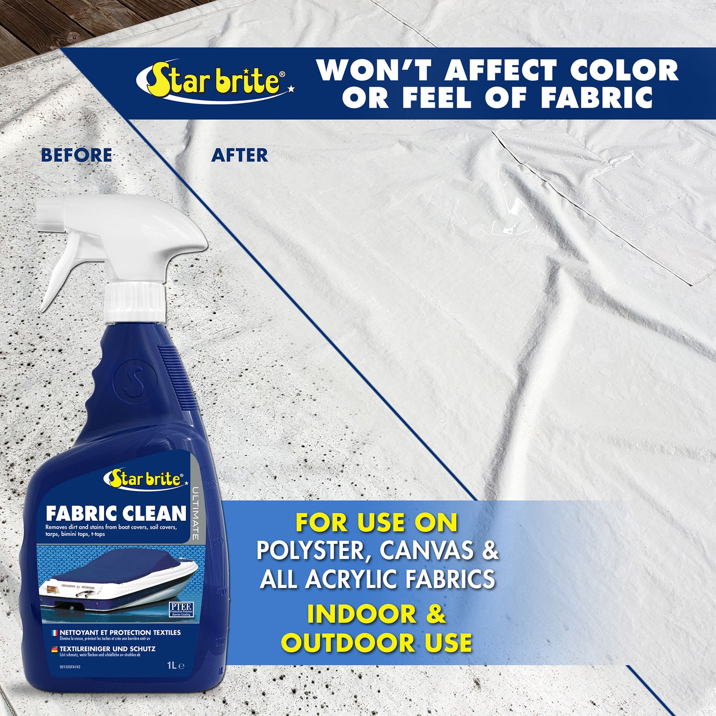 Ultimate Fabric Clean Spray - All Outdoor Fabrics + Odor - Star brite Distributing, LLC