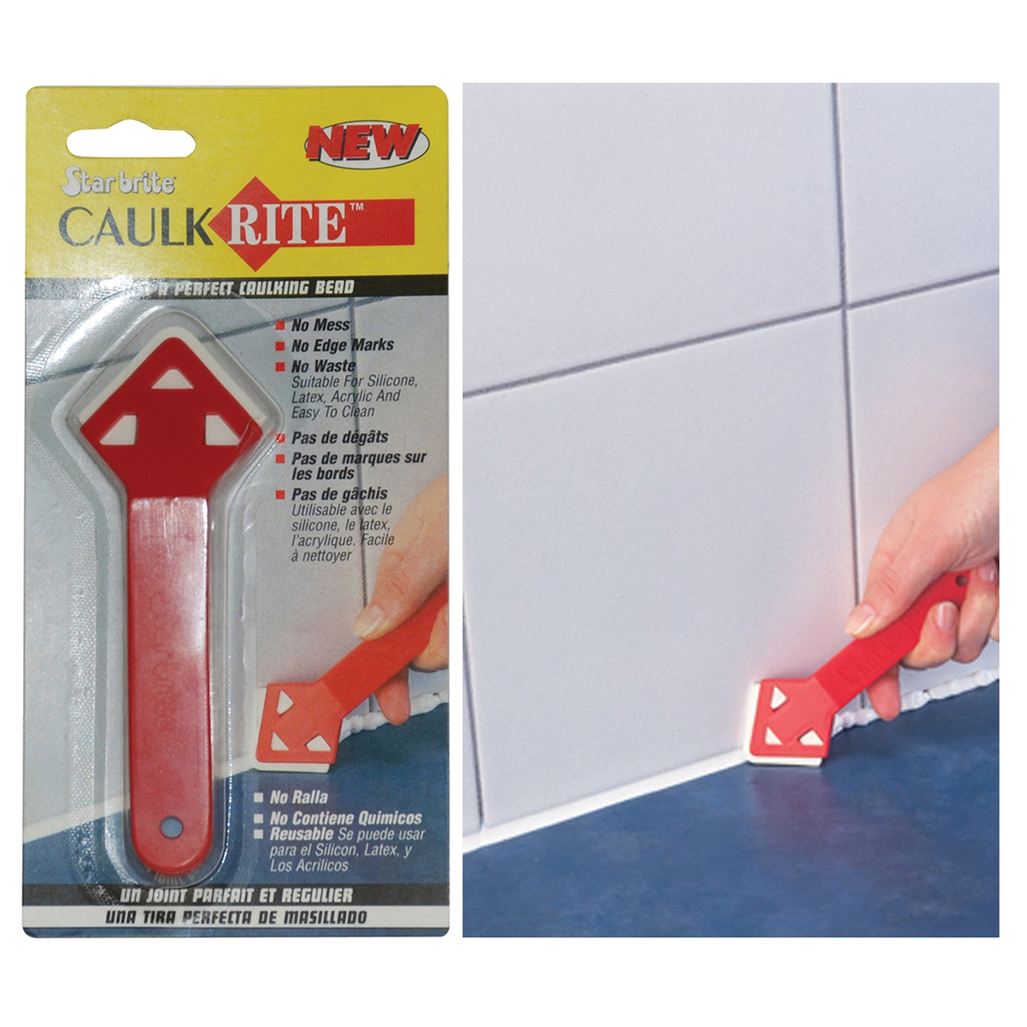 Caulk - Rite Applicator - Precision Caulking and Grout Tool - Star brite Distributing, LLC