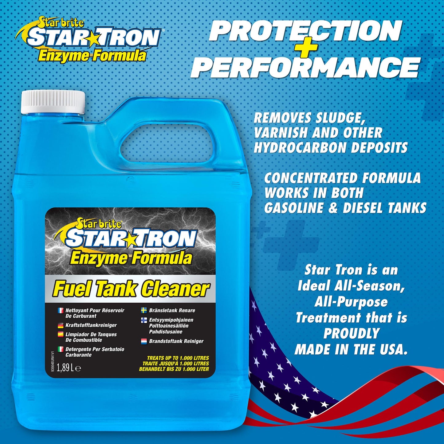 Star Tron Fuel Tank Cleaner - Concentrated Gas/Diesel Formula - Star brite Distributing, LLC