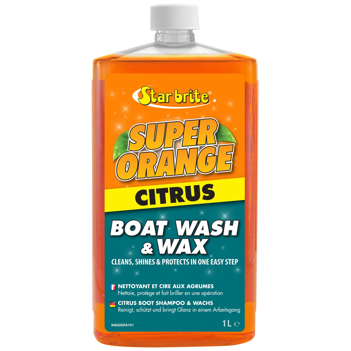 Super Orange Citrus Boat Wash & Wax - Fresh & Salt Water