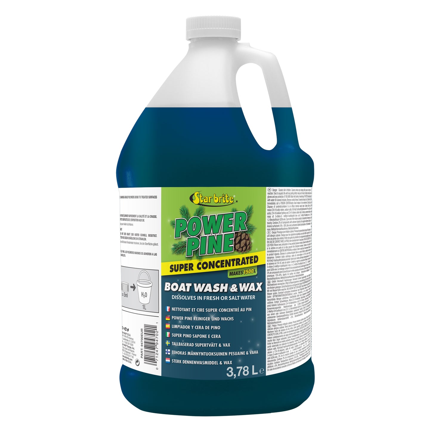 Power Pine Wash & Wax - Concentrated Marine Grade Formula - Star brite Distributing, LLC