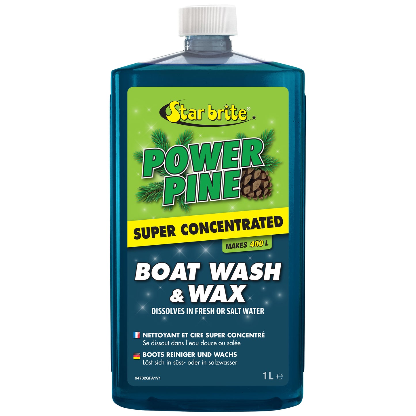 Power Pine Wash & Wax - Concentrated Marine Grade Formula