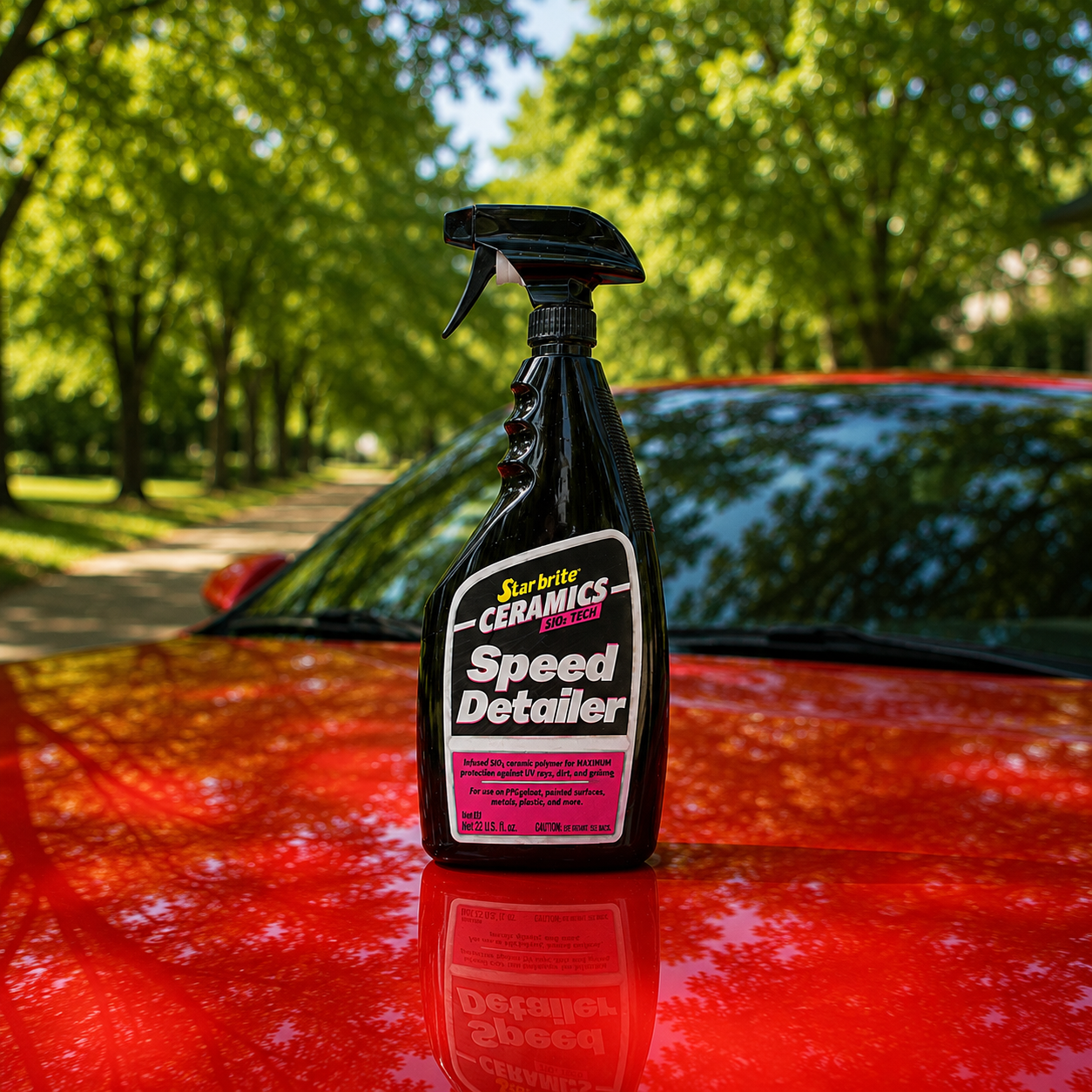 Star brite Ceramics Speed Detailer in use