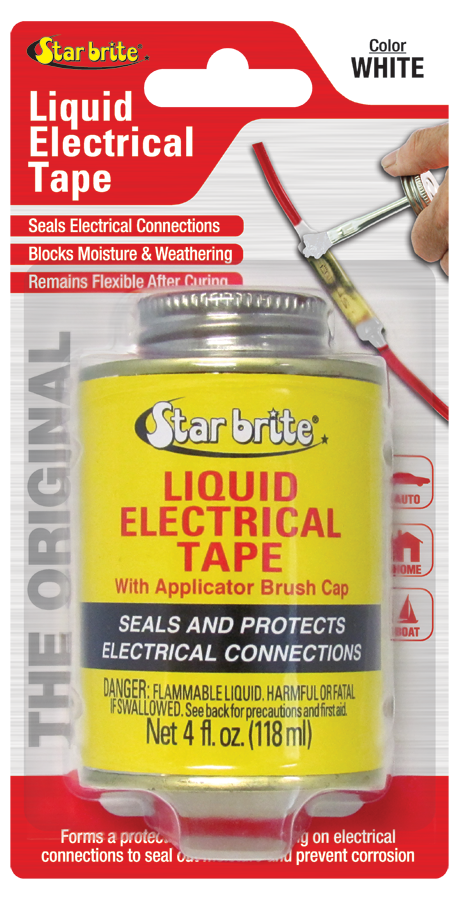 Star Brite Liquid Electrical Tape 4 oz. Can, Red Color 770-036