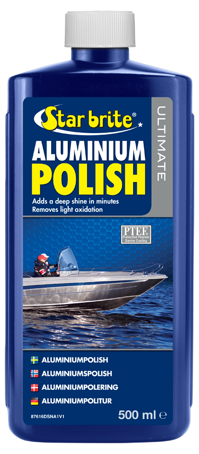 STAR BRITE Ultimate Aluminum Polish - Add a Deep Protective Shine, Remove  Light Oxidation & Preserve Restored Finish - Marine Grade for Pontoons, Jon  Boats & Canoes (087616) 16 oz.