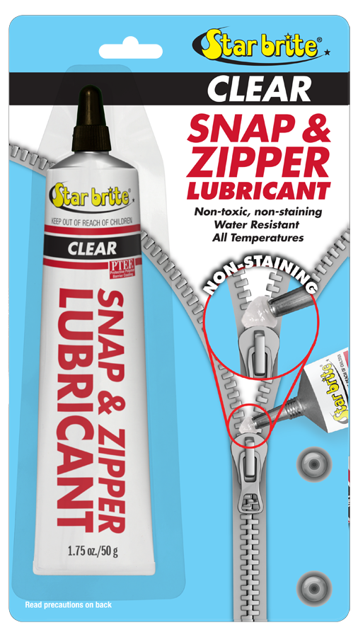 Zipper Pull Grease Snap Lube 5pcs Clear Waterproof Instant Quick