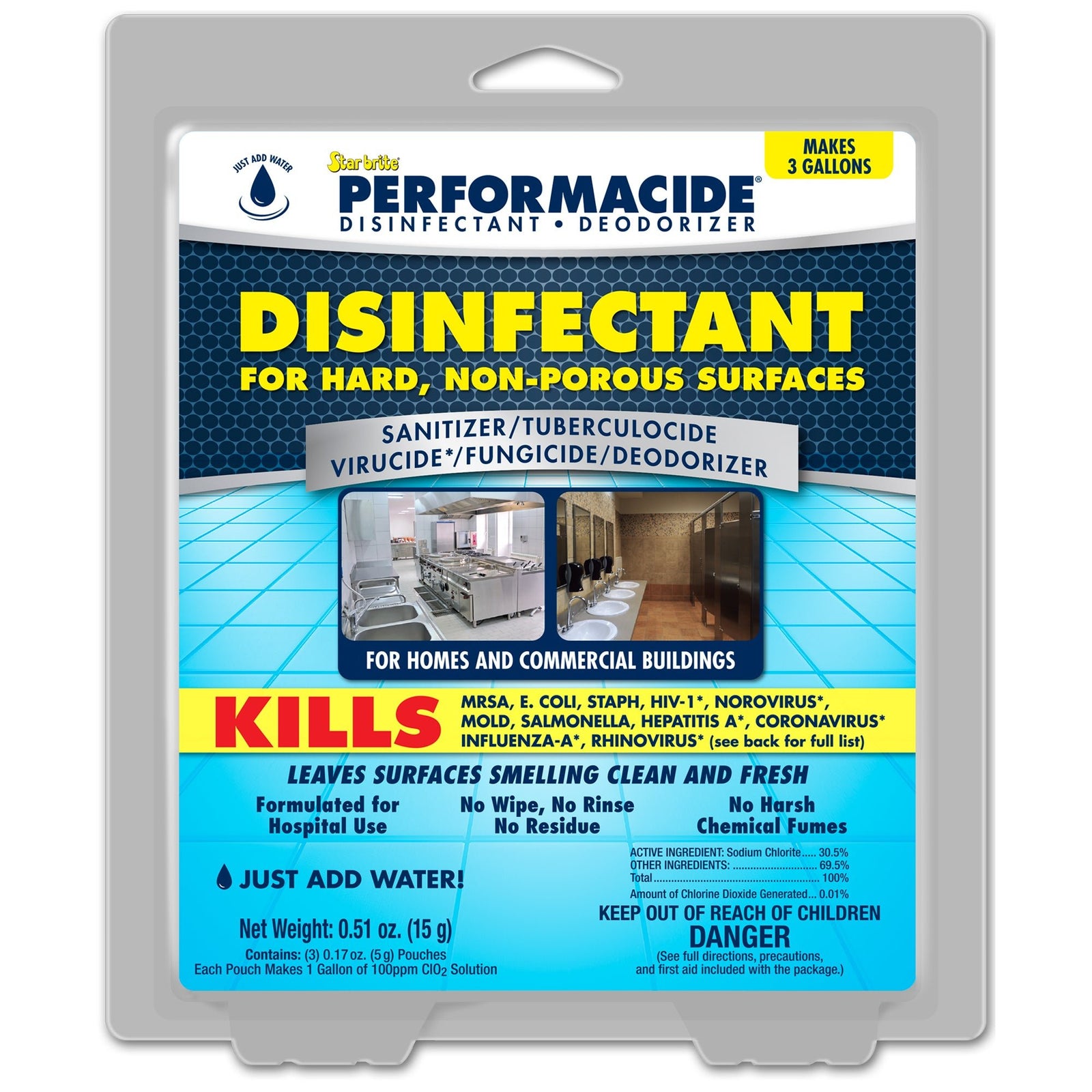 Performacide - Disinfectant for Hard, Non-Porous Surfaces - Star brite Distributing, LLC