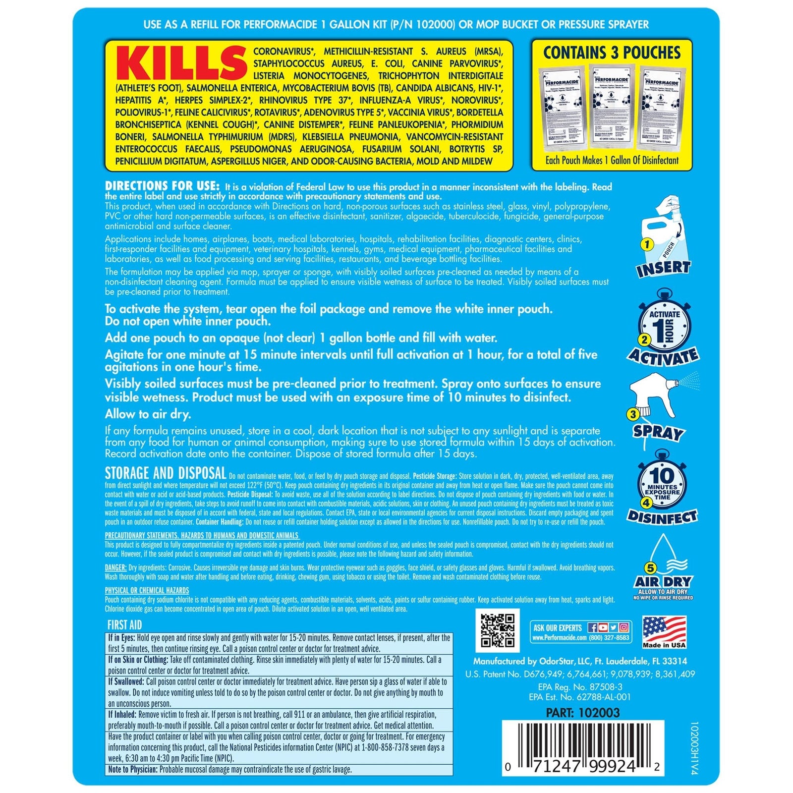 Performacide - Disinfectant for Hard, Non-Porous Surfaces - Star brite Distributing, LLC