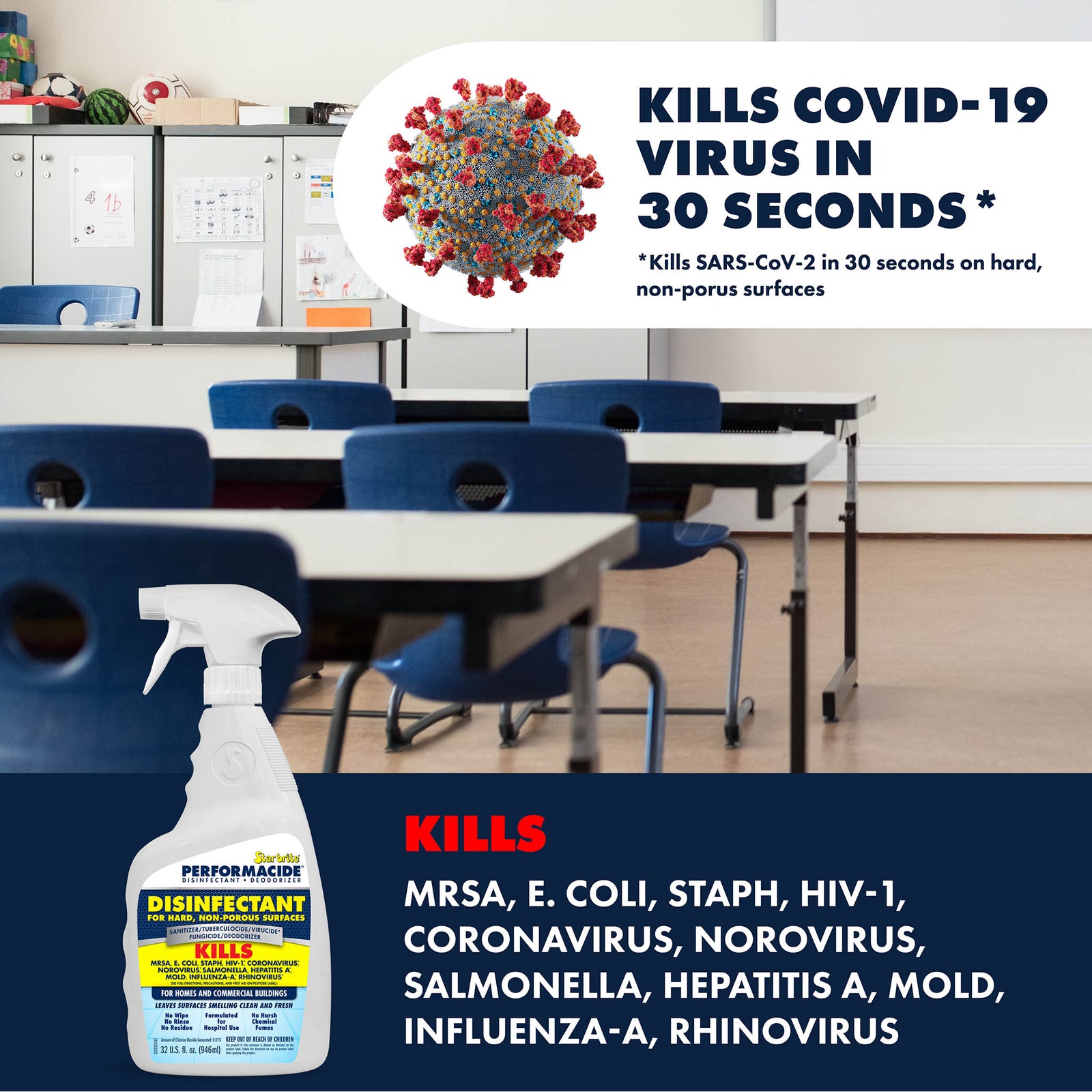 Performacide - Disinfectant for Hard, Non-Porous Surfaces