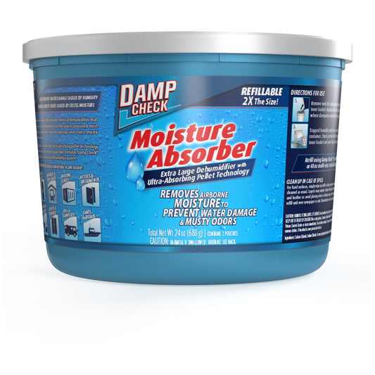 Damp Check Moisture Absorber – XL Dehumidifier for Odor & Damp Control