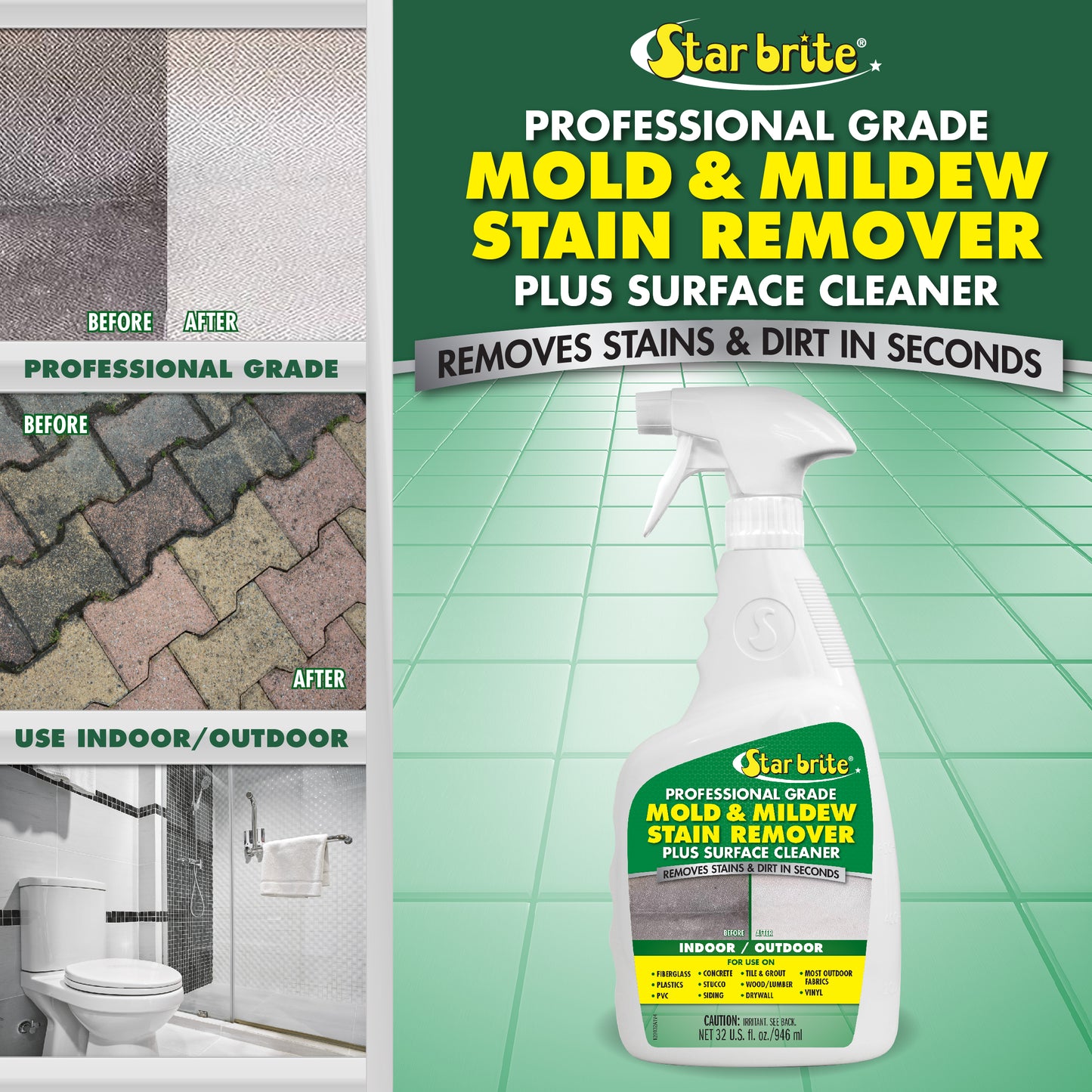 Professional Grade Mold & Mildew Stain Remover