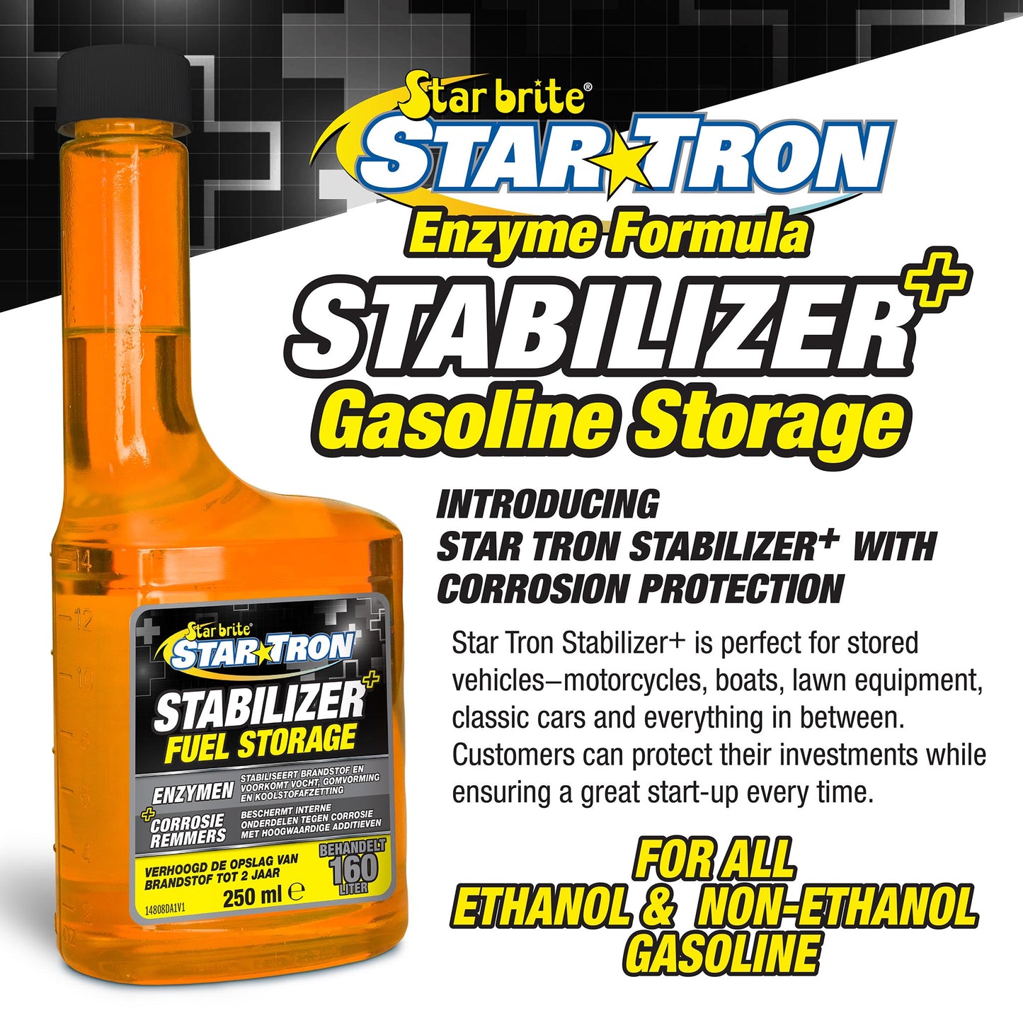 Star Tron Stabilizer+ Fuel Storage & Corrosion Protection - Star brite Distributing, LLC