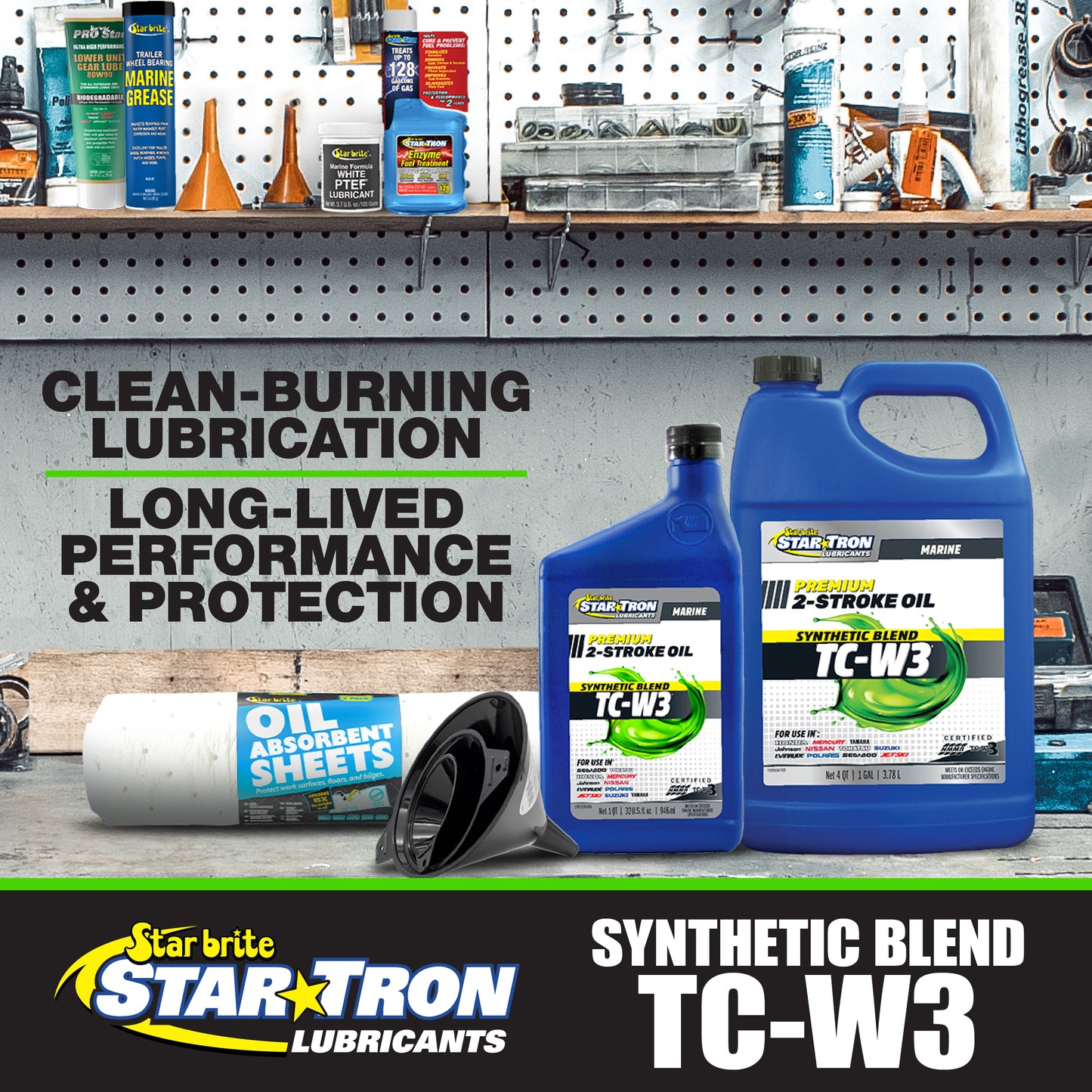 Super Premium+ 2-Cycle Synthetic Blend TC-W3 Engine Oil