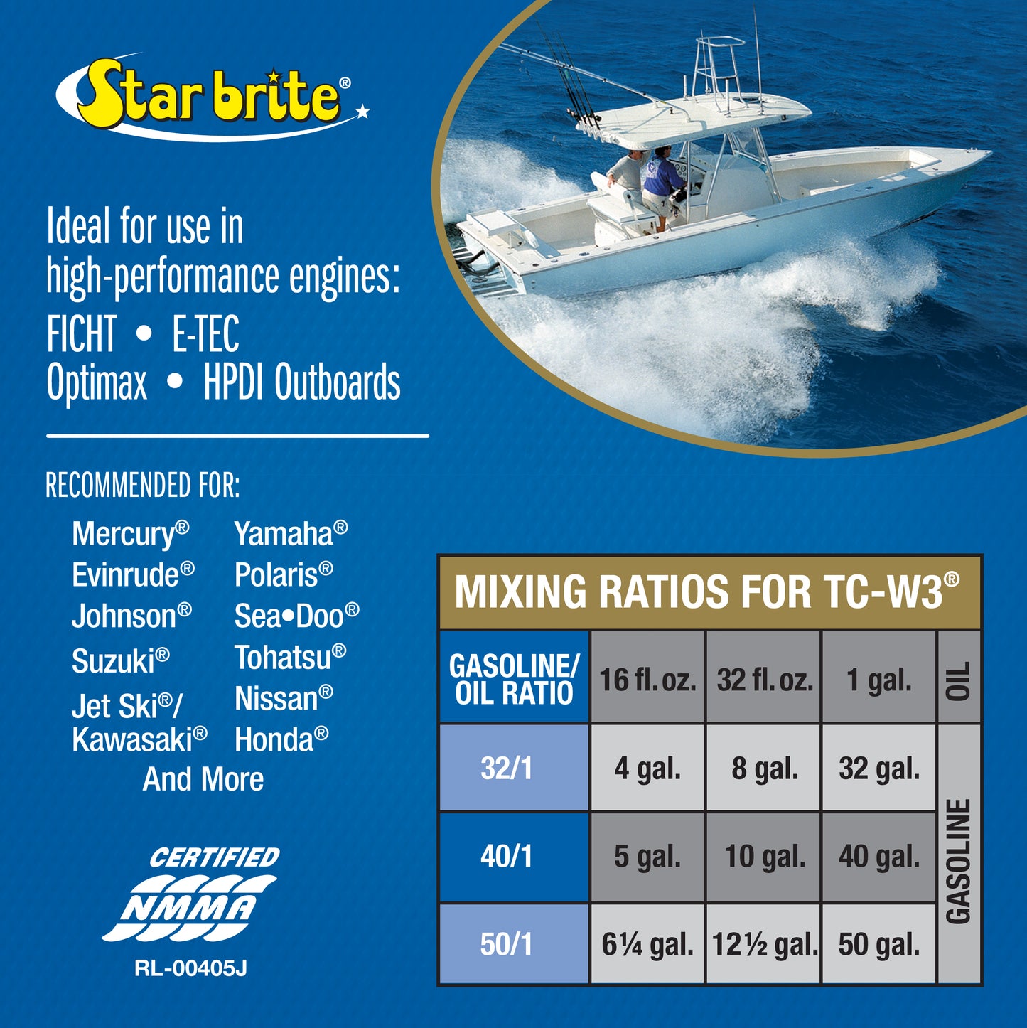 Super Premium+ 2-Cycle Synthetic Blend TC-W3 Engine Oil