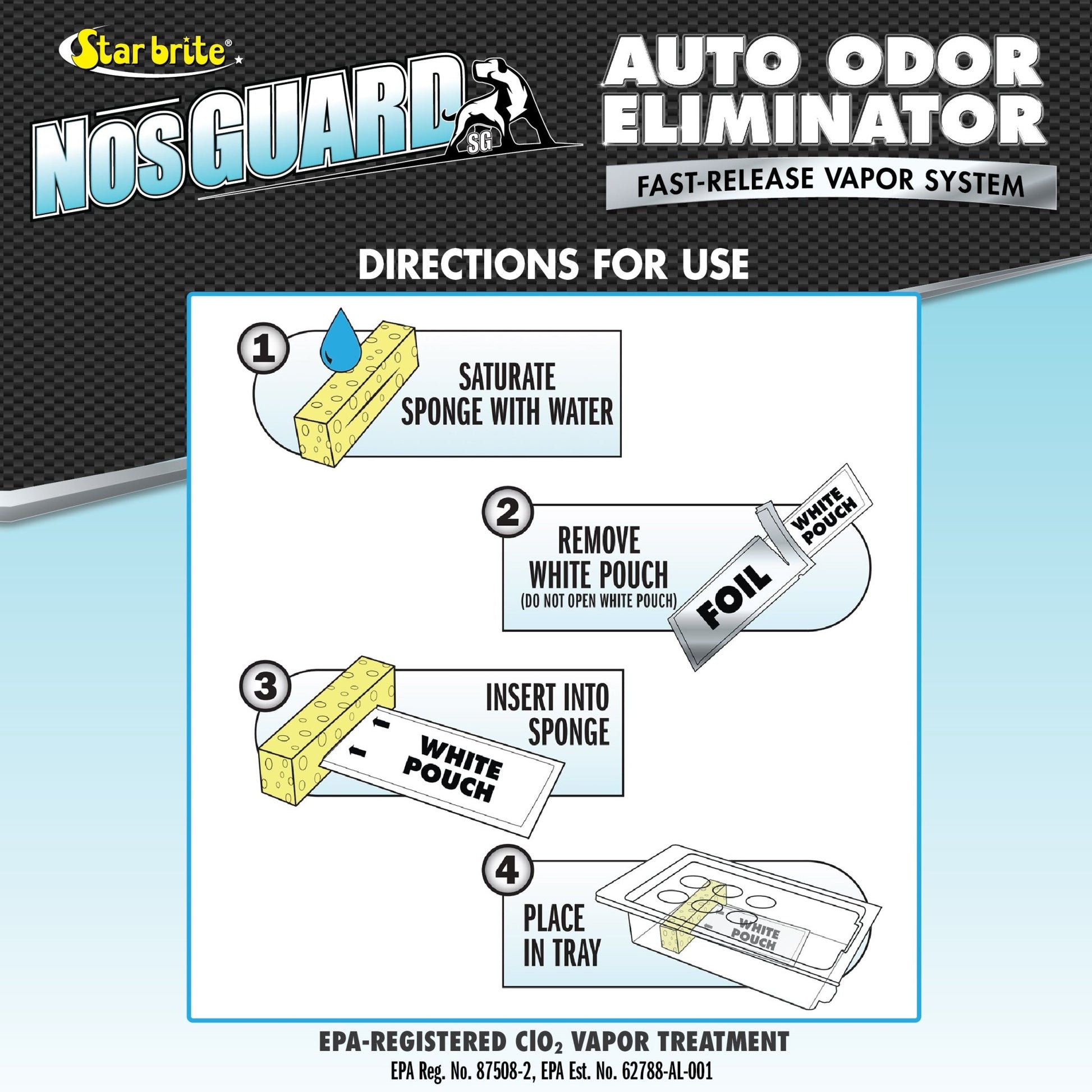 NosGUARD Auto Odor Eliminator - Quick - Action Vapor System - Star brite Distributing, LLC
