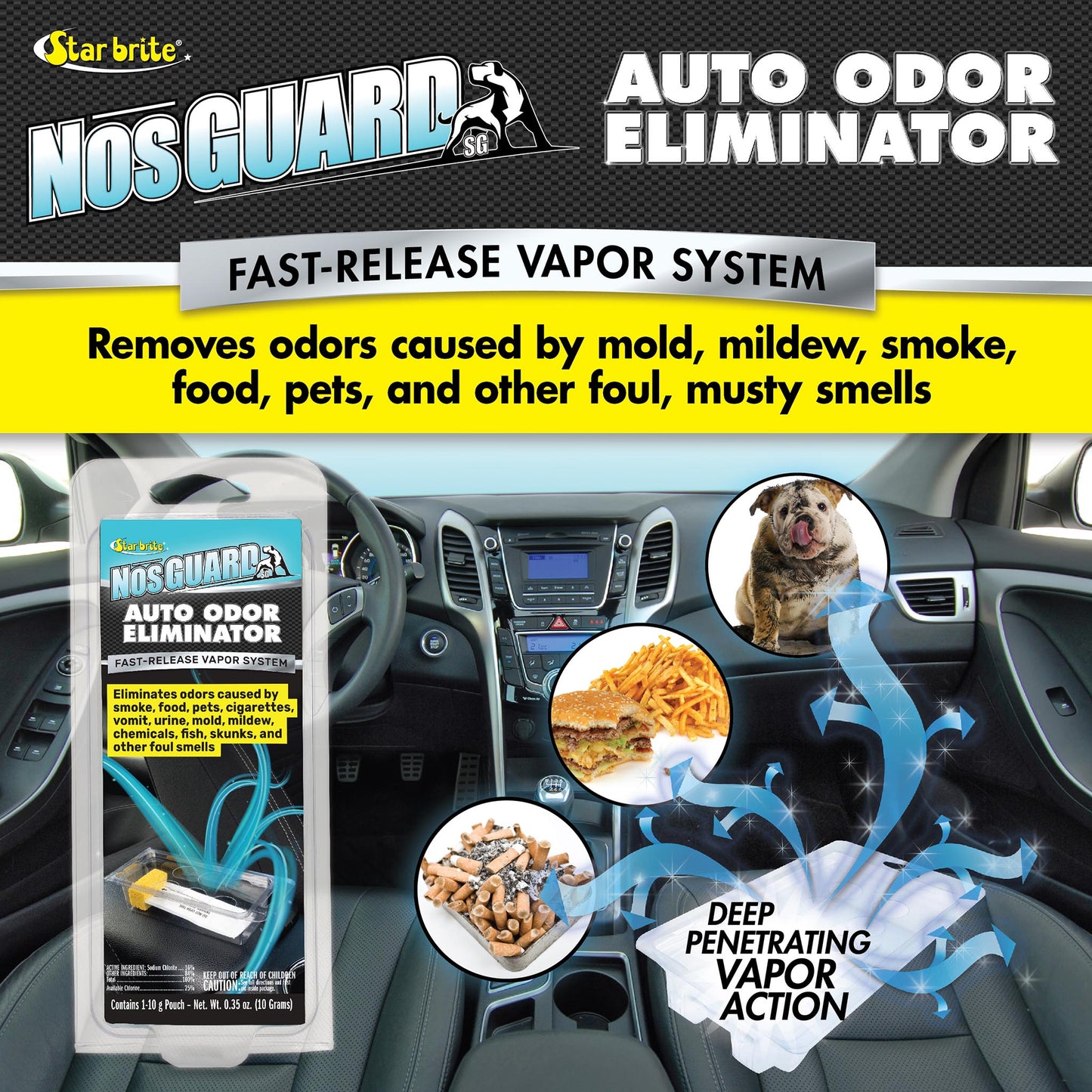 NosGUARD Auto Odor Eliminator - Quick - Action Vapor System - Star brite Distributing, LLC