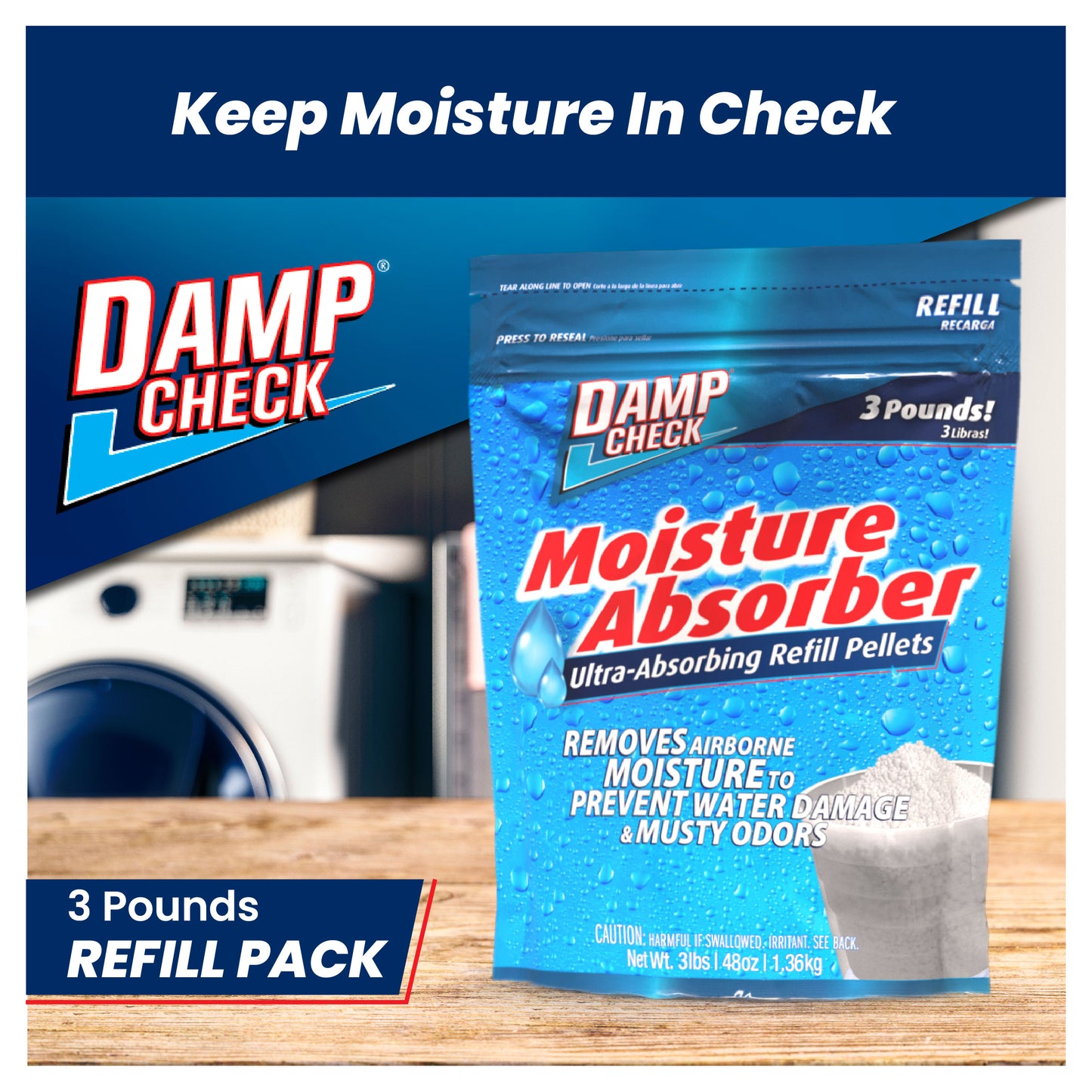 Damp Check Moisture Absorber Refill Pellets