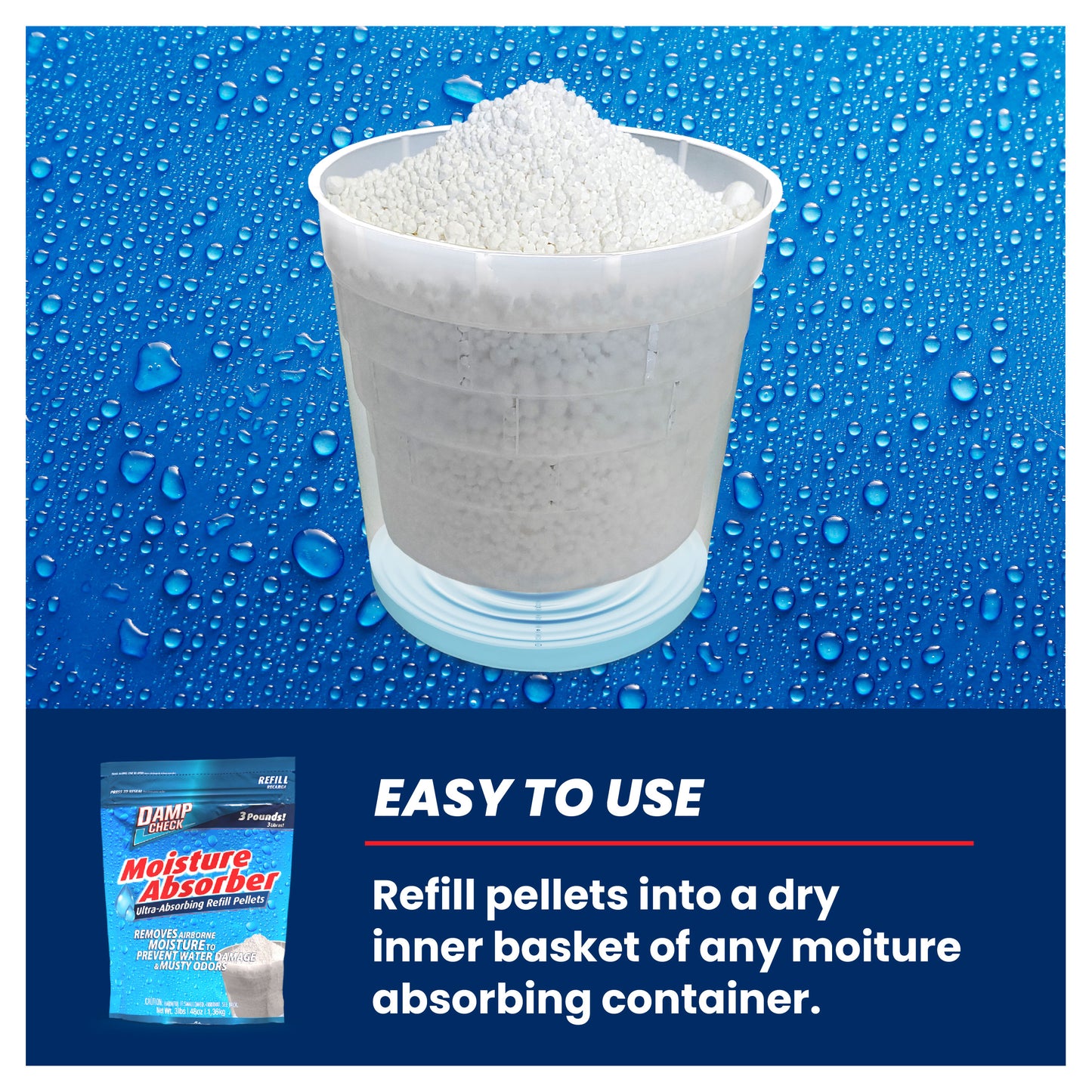 Damp Check Moisture Absorber Refill Pellets