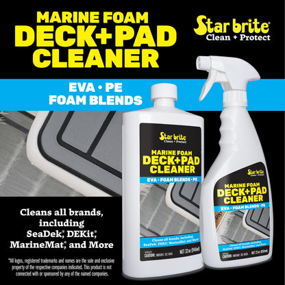 Marine Foam Deck + Pad Cleaner – EVA Foam Spray Cleaner - Star brite Distributing, LLC