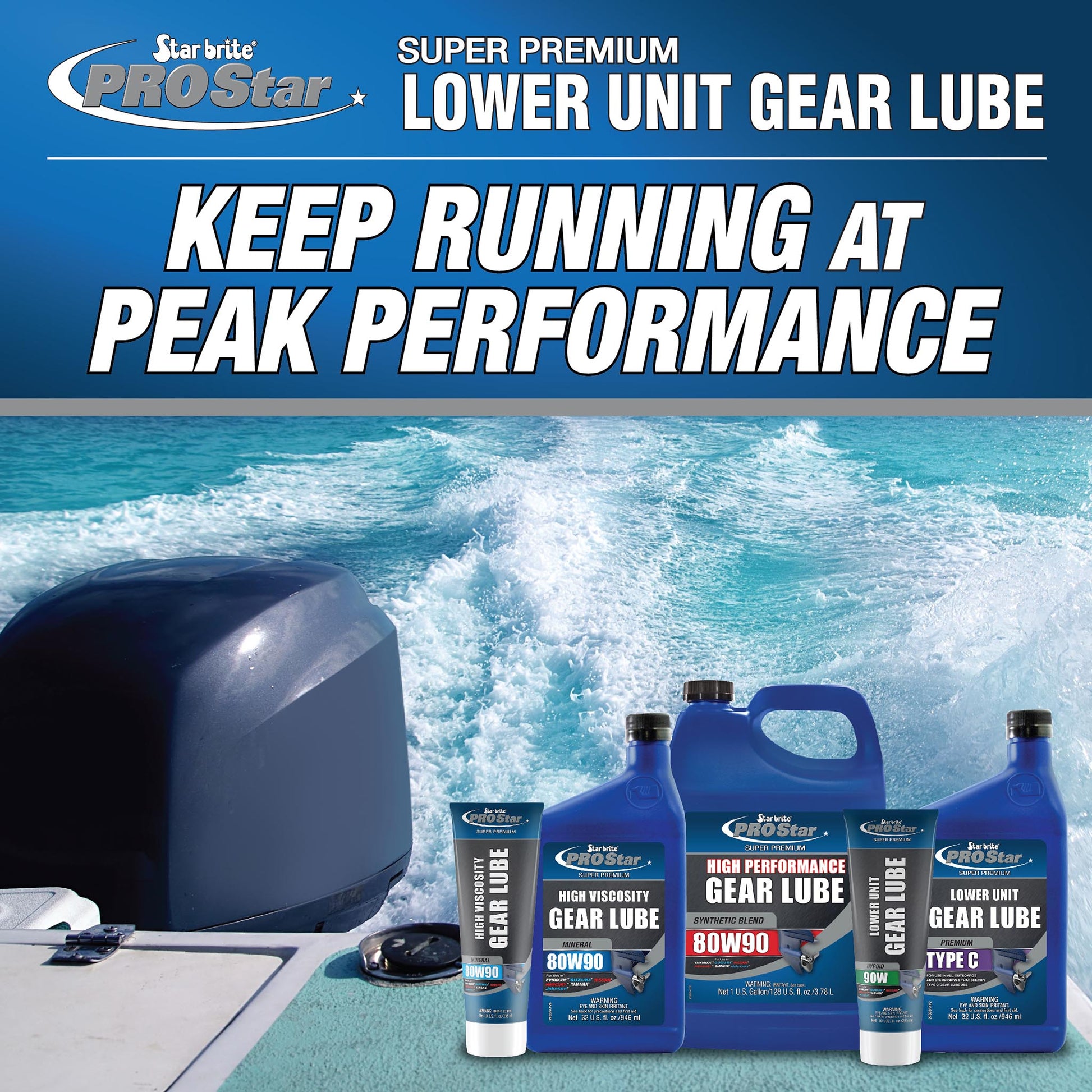 High Viscosity Lower Unit Gear Lube 80W - 90 - Star brite Distributing, LLC