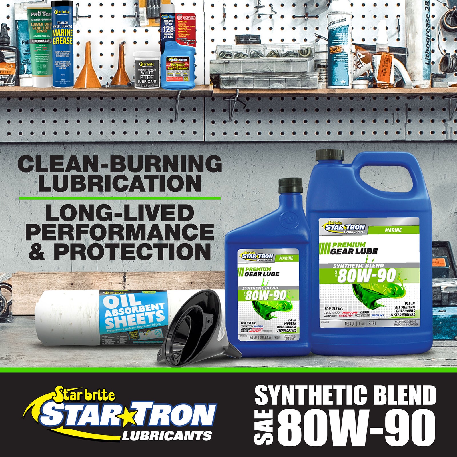 Premium Marine Gear Lube Synthetic Blend SAE 80W-90