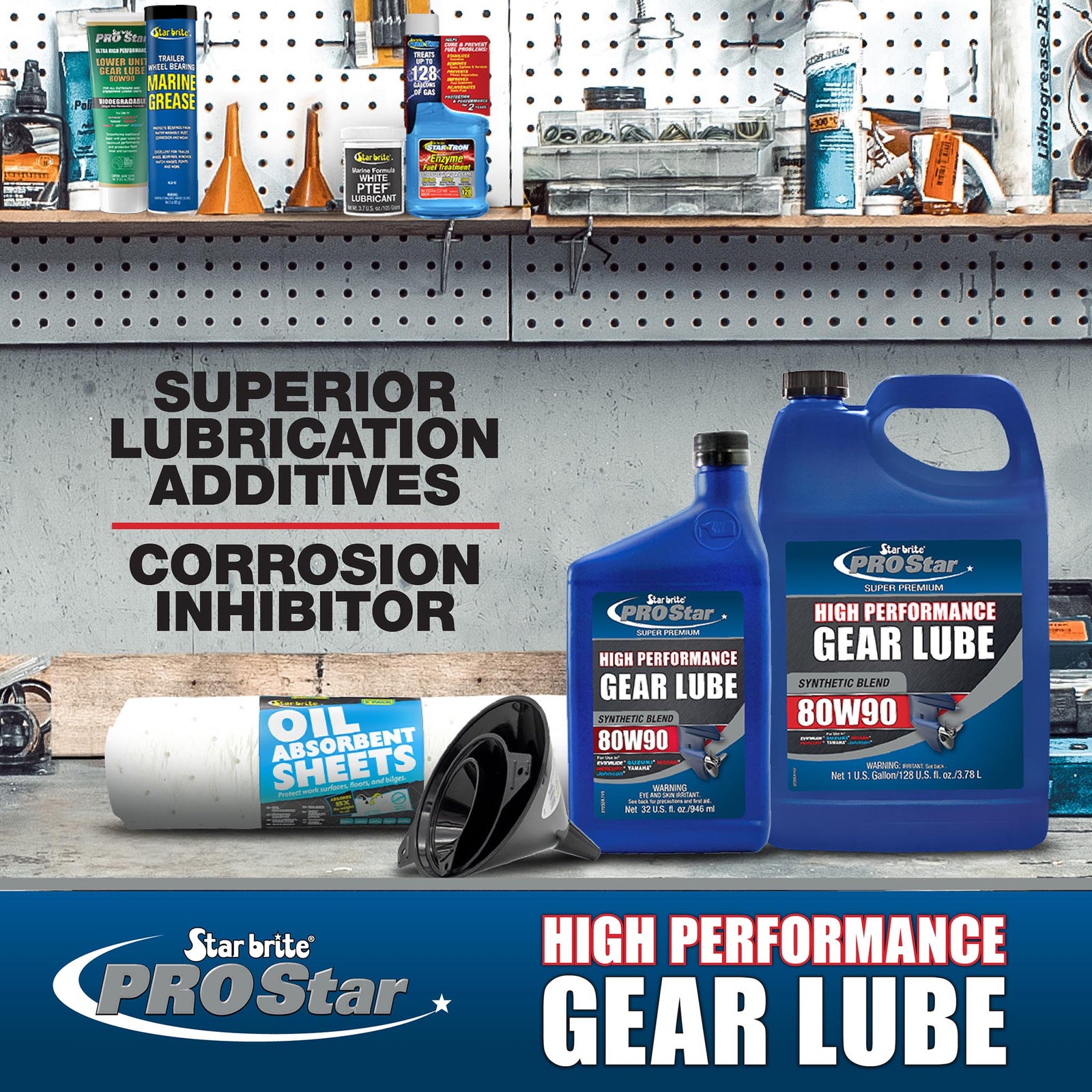 Premium Marine Gear Lube Synthetic Blend SAE 80W-90
