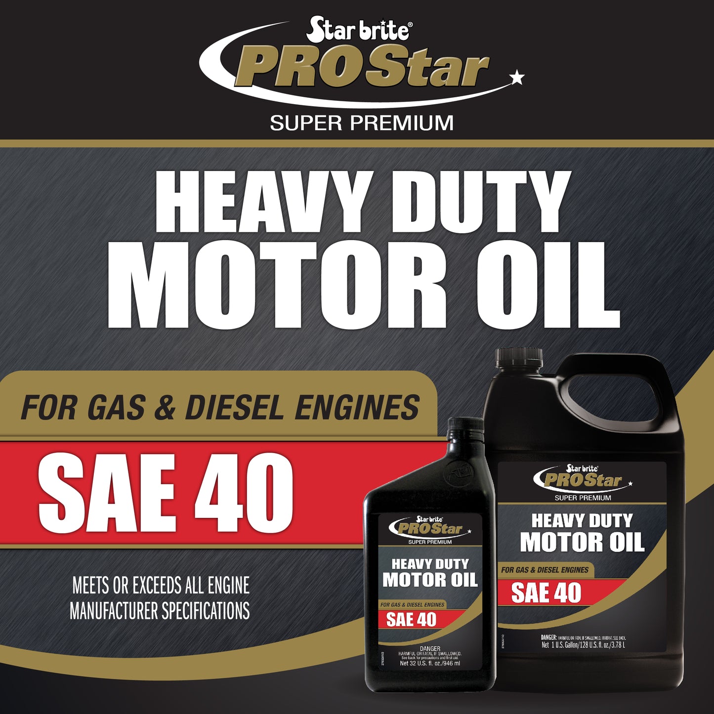 Pro Star Super Premium Heavy Duty Motor Oil SAE 40