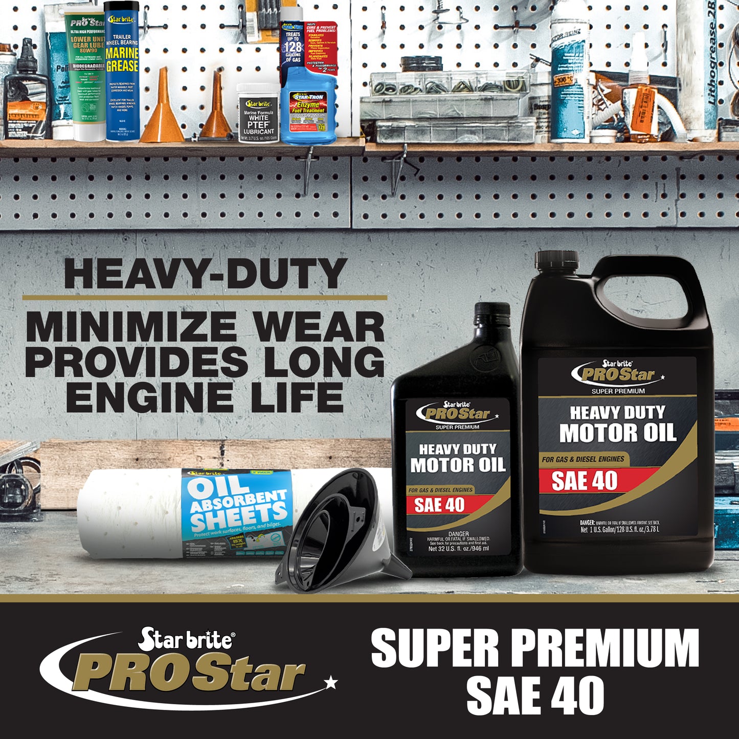 Pro Star Super Premium Heavy Duty Motor Oil SAE 40