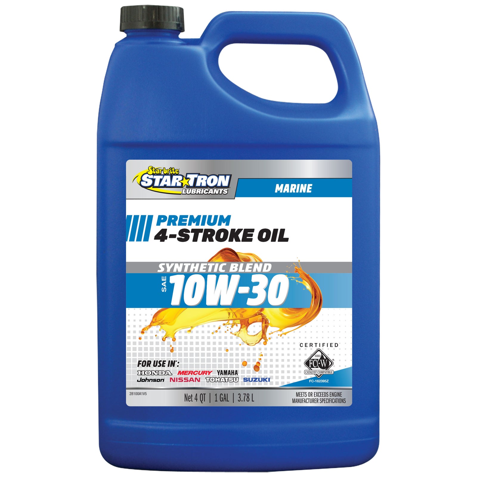 4-Stroke Premium Marine Oil Synthetic Blend SAE 10W-30
