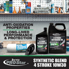 4-Stroke Premium Marine Oil Synthetic Blend SAE 10W-30