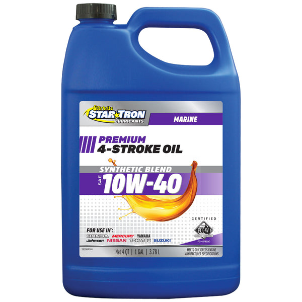 4-Stroke Premium Marine Oil Synthetic Blend SAE 10W-40