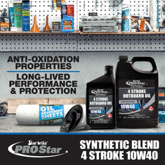 4-Stroke Premium Marine Oil Synthetic Blend SAE 10W-40