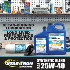 4-Stroke Premium Marine Oil Synthetic Blend SAE 25W-40