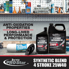 4-Stroke Premium Marine Oil Synthetic Blend SAE 25W-40