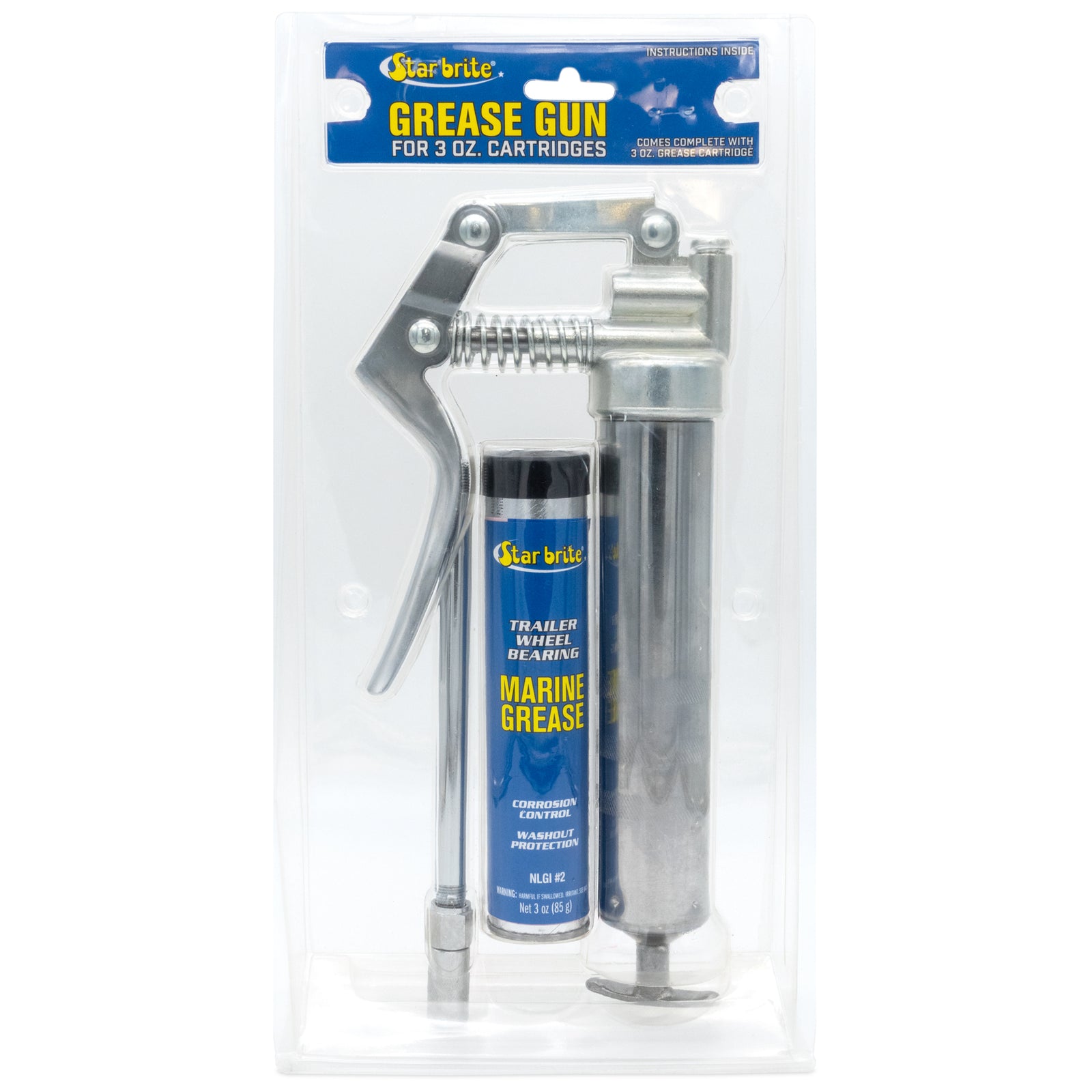 Grease Gun and 3 Ounce Grease Cartridge - Star brite Distributing, LLC