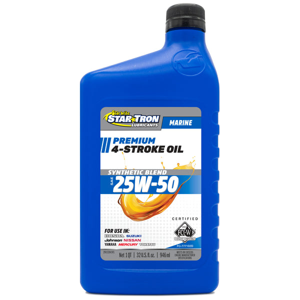 4-Stroke Premium Marine Oil Synthetic Blend SAE 25W-50