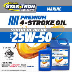 4-Stroke Premium Marine Oil Synthetic Blend SAE 25W-50
